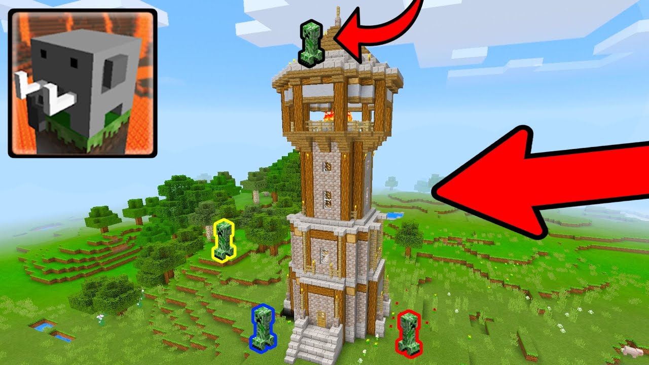 I FOUND CREEPER MANSION in Craftsman Building Craft (I DIED 4 TIMES ...