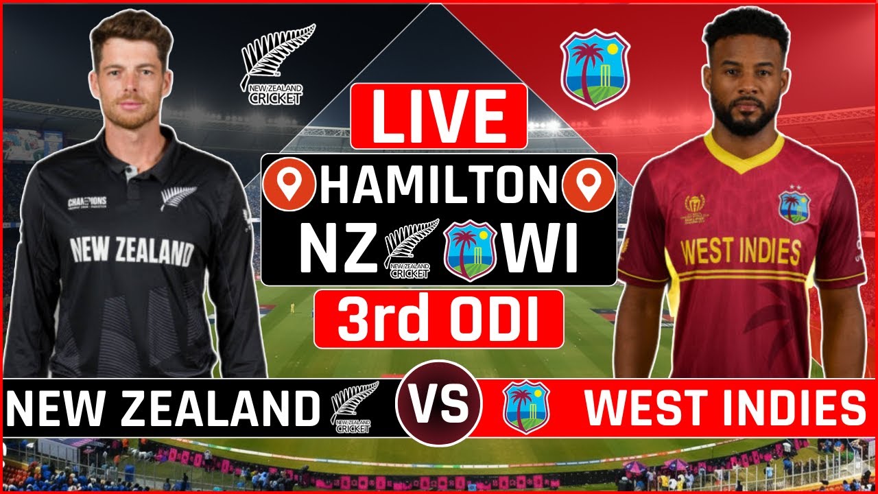 New Zealand vs West Indies 3rd ODI Live Scores | NZ vs WI 3rd ODI Live ...