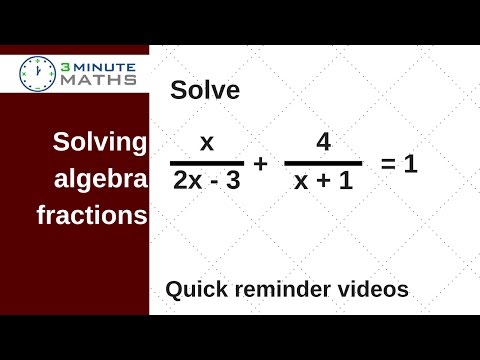 Video: Kako Rešiti Algebrske Ulomke