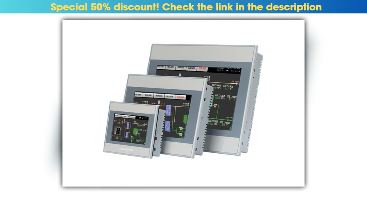 AMSAMOTION HMI Touch Screen AMX070iE Ethernet Port RS232 for Weinview Delta Siemens Samkoon Xinjie