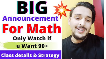 Big Announcement for Class 12th Math | Score 90+ Marks | Unacademy Class 11&12 | Pranav Pandey