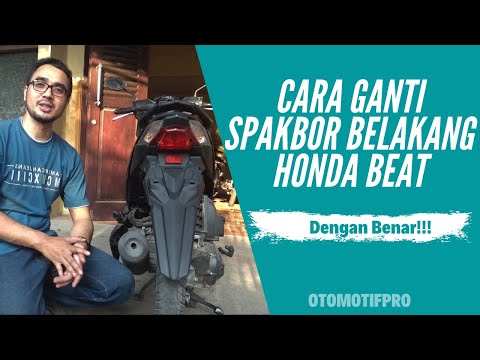 Tutorial Membuka dan Memasang  Spakbor Belakang Honda BeAT FI