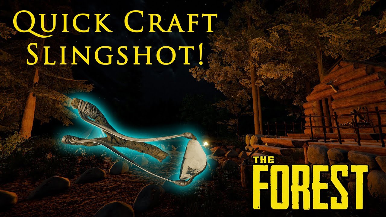 The Forest - Quick Craft Slingshot! - 2dapointtv
