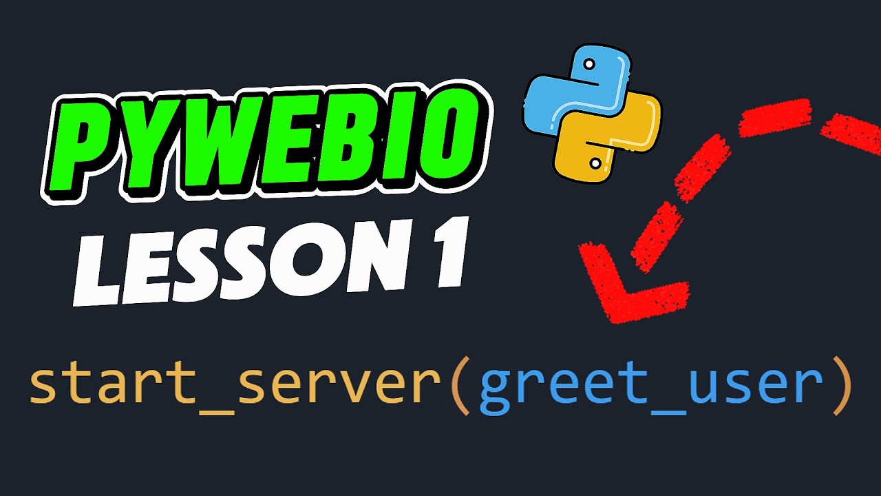 Lesson 1: Build a Web App with Python | PyWebIO for Beginners - YouTube