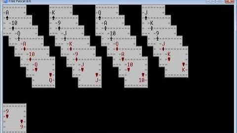 Simple cards game written in Free Pascal