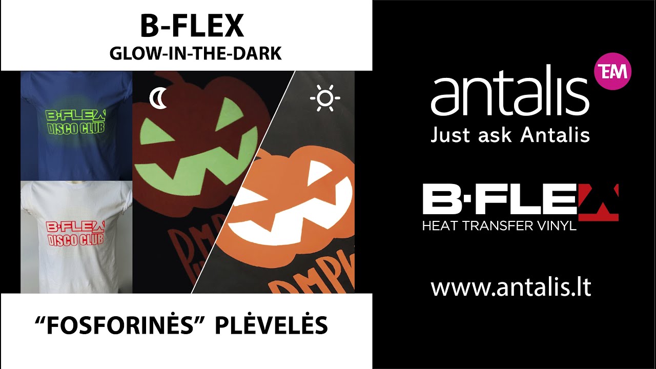 B-FLEX GLOW IN THE DARK - FOTO ILIUMINISCENTINĖ PLĖVELĖ