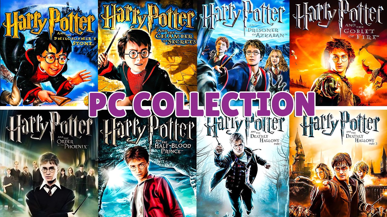 HARRY POTTER PC Collection - Walkthrough No Commentary - ALL PC GAMES