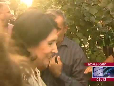 მოღალატე ხარ  ვერ ეღირსები რუსეთს საქართველო ჩააბარო   სალომე ზურაბიშვილს კახეთშ