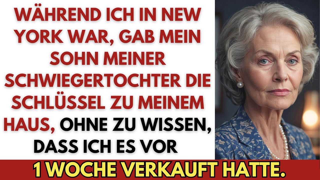 Mein Sohn gab meiner Schwiegertochter meine Hausschlüssel—ich hatte das Haus vor 1 Woche verkauft…