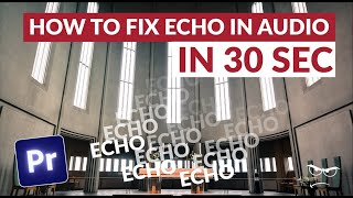 Remove ECHO in Adobe Premiere (2023)