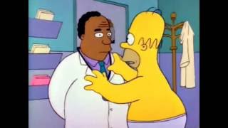 The Simpsons - Homer goes thru all 5 Kubler-Ross stages in record time.