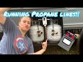 Running our PROPANE LINES * Skoolie Conversion * Gus The Struggle Bus