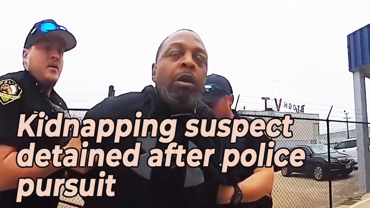 Kidnapping suspect detained after police pursuit - YouTube