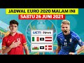 Jadwal Bola Malam Ini: Sabtu 26 Juni 2021 | Euro 2020