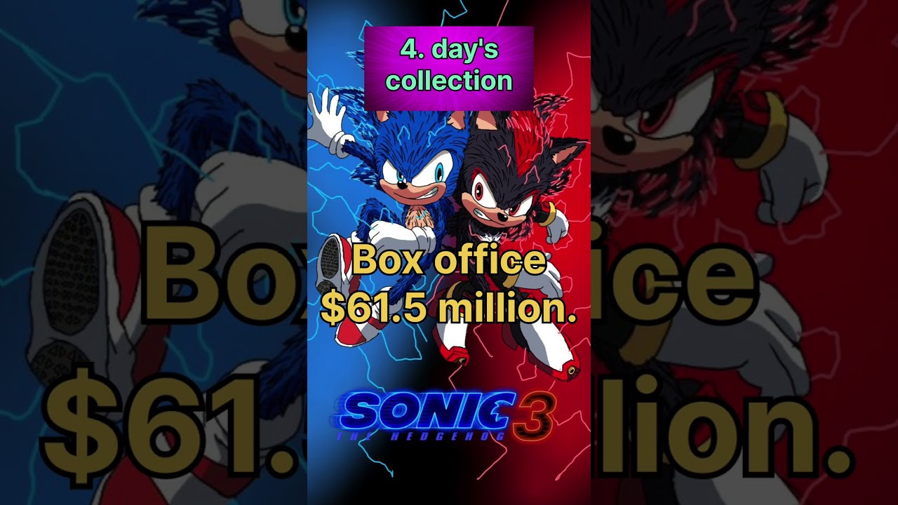 Sonic the Hedgehog 3 4 days collection United States