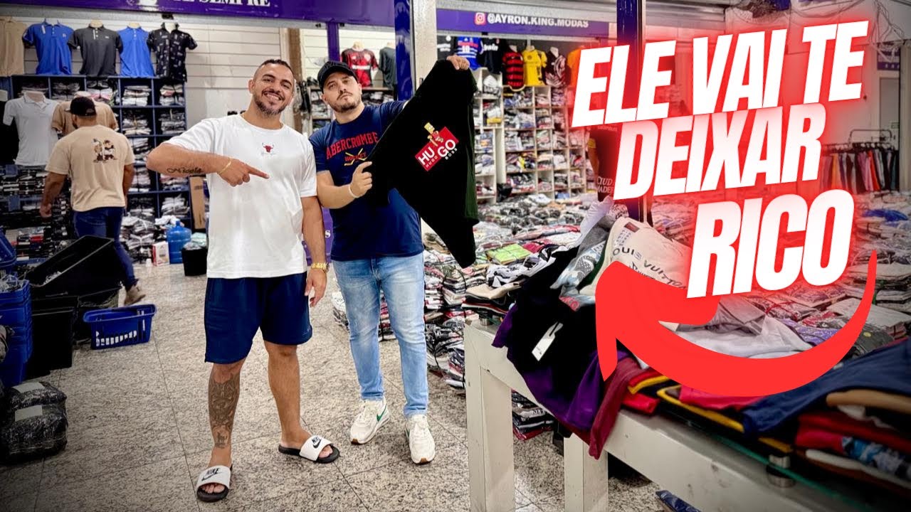 🔥👕A MAIOR LOJA DO BRÁS DE CAMISETAS E MOLETONS COM MILHARES DE PRODUTOS DE ALTA QUALIDADE! 