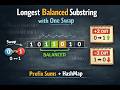 3900. Longest Balanced Substring After One Swap LEETCODE WEEKLY 497 EASIEST APPROACH EVER