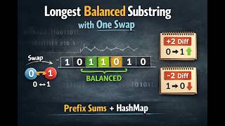 3900. Longest Balanced Substring After One Swap LEETCODE WEEKLY 497 EASIEST APPROACH EVER