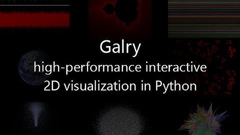 Galry: high-performance interactive 2D visualization in Python