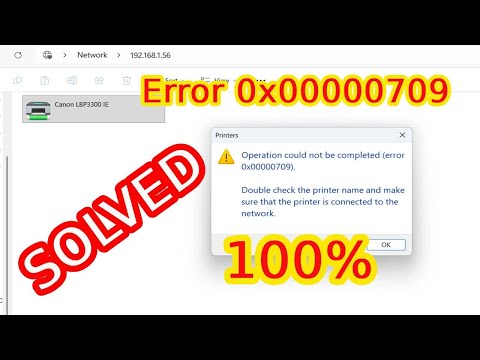 FIX  OPERATION COULD NOT BE COMPLETED ERROR 0X00000709 | DOUBLE CHECK THE PRINTER NAME AND MAKE |