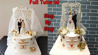 Famous Couple Theme 25th Wedding Anniversary Cake | Couple Anniversary Cake | Romantic Anniversary Cake Profile