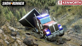 SnowRunner - KENWORTH W990 Semi Truck Can Climb A Steep Mountain