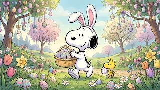 Joyful Easter Garden with Snoopy 🌼🐇 Bright Spring Mood & Soft Jazz for Relaxing screenshot 2