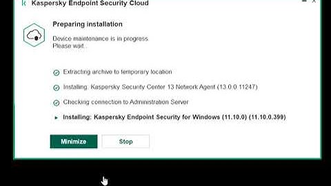 how to install kaspersky endpoint security for windows
