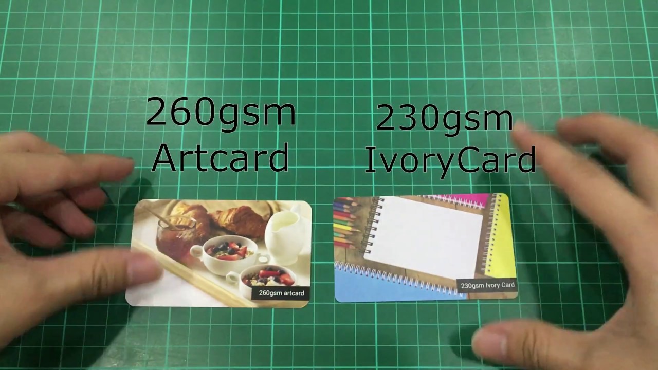 230gsm Ivory Card 260gsm Art Card Comparison YouTube 230gsm Ivory Card 260gsm Art Card Comparison YouTube