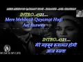 Mere mehboob qayamat hogi full karaoke with lyrics eng  