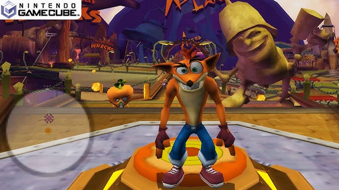 Crash Bandicoot in Wii Crash of the Titans running on Dolphin