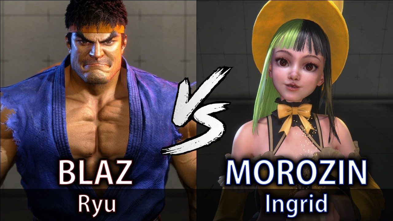 BLAZ (Ryu) vs MOROZIN (Ingrid) - [Street Fighter 6] (REPLAY) - YouTube