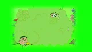 monica and friends fight cloud green screen