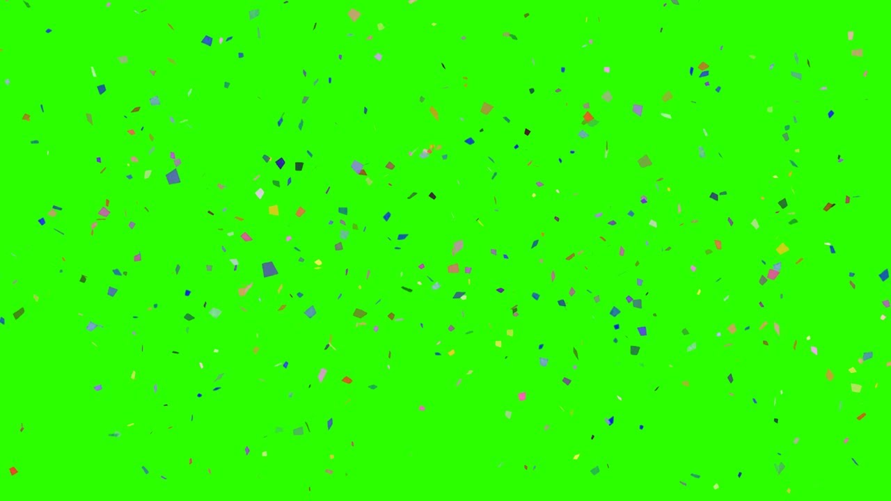 Confetti 2 / Green Screen Chroma Key YouTube