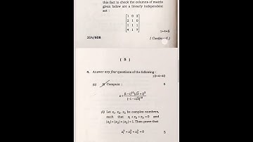 B.SC 1ST SEMESTER ALGEBRA QUESTION PAPER 2019( UNDER GUWAHATI UNIVERSITY)