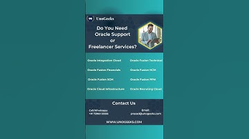 Looking for Oracle Cloud (OIC, Fusion Technical, Fusion FIN/HCM/SCM/PPM & ORC) Support Services?
