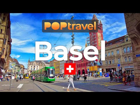 Walking in BASEL / Switzerland 🇨🇭- 4K 60fps (UHD)