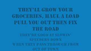 Video thumbnail of "Rodney Atkins - Friends With Tractors +LYRICS"