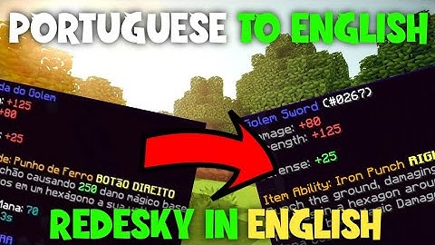 How to change language in redesky || how to play redesky in English || cracked hypixel server