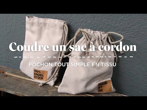 Tuto couture  Coudre un sac à cordon - Un DIY de KREANDO 