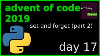 advent of code 2019 - day 17 (part 2) (python + php)