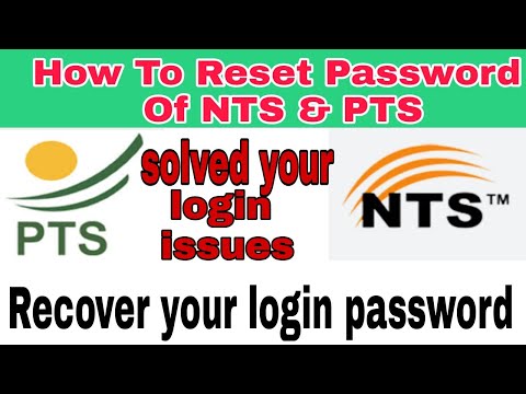 How to reset password of NTS & PTS | How to recover password of PTS