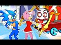  choo choo charles attack sonic  amy protects sonic from monsters  scomics play