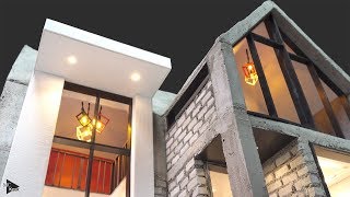 How to Make Dream Mini House #6 - Interior and Lighting - Concrete Slab by MCKook 184,761 views 4 years ago 4 minutes, 47 seconds