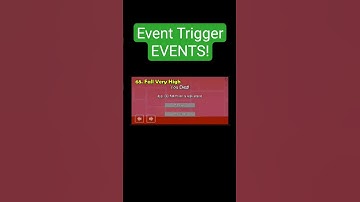 EVENT TRIGGER Events! #shorts