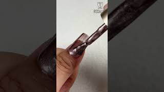 ROSALIND Perfect Brown Cat Eye Gel Nail Tutorial🍁✨ #rosalind #nailart #naildesign #nailtech