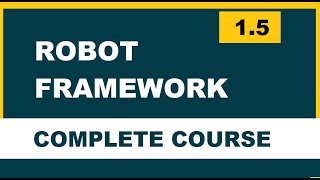 1.5 Robot framework (Selenium) |  Create a new project in RED