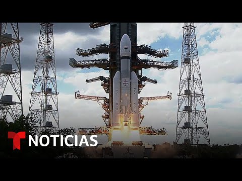 India lanza histórica misión a la Luna con la intención de llegar a su inexplorado polo sur