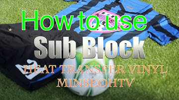 How to make Heat transfer vinyl MinseoHTV - Sub Block