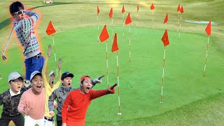 球が止まった場所に穴が増えるホールインワンチャレンジ！！！これなら入るだろ！！！【Golf challenge】